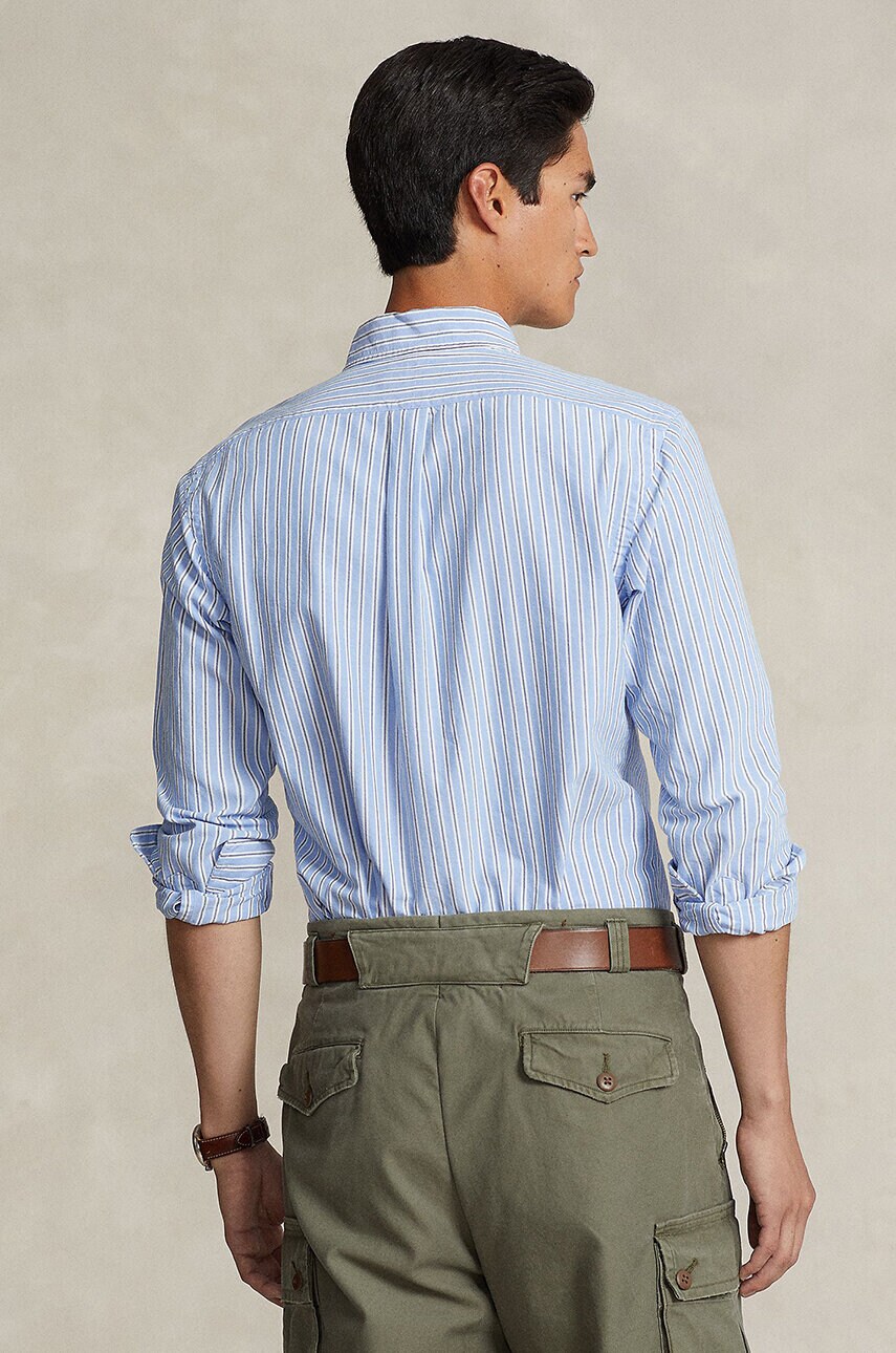 Бавовняна сорочка Polo Ralph Lauren чоловіча regular комір button-down 710928918