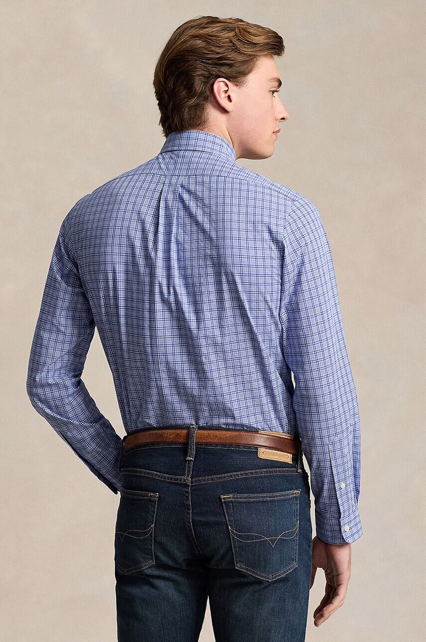Бавовняна сорочка Polo Ralph Lauren чоловіча regular комір button-down 710953702
