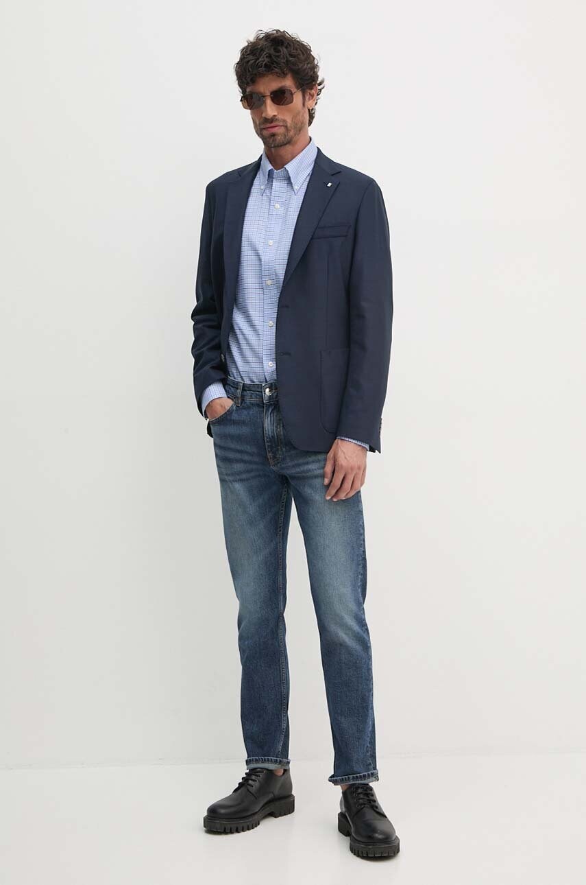 Бавовняна сорочка Polo Ralph Lauren чоловіча regular комір button-down 712954617