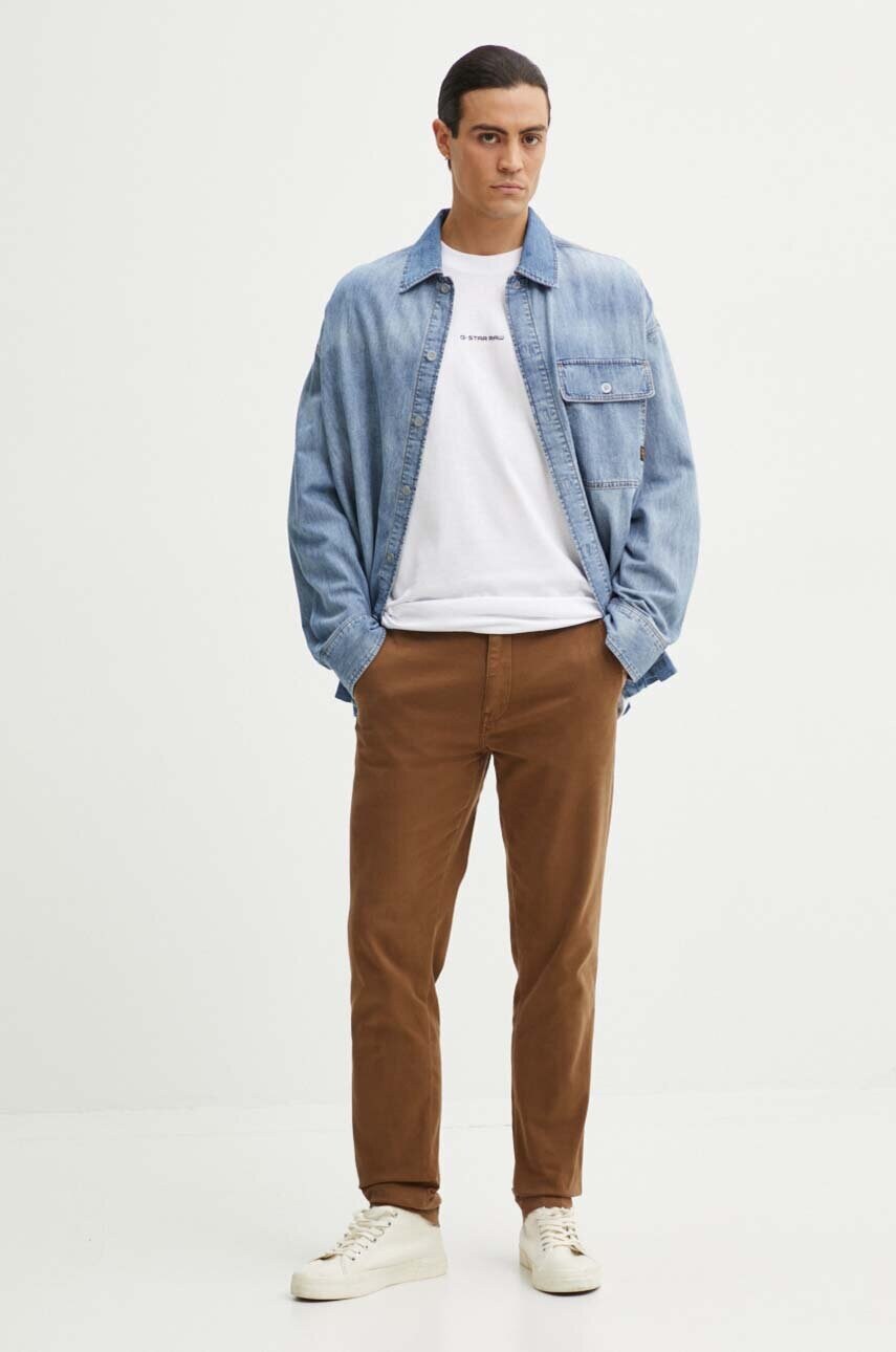 Джинсова сорочка G-Star Raw чоловіча relaxed класичний комір D25517-D539