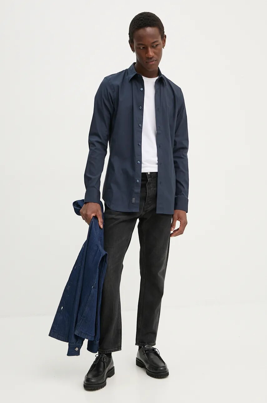 Сорочка G-Star Raw чоловіча slim класичний комір D25176-D701