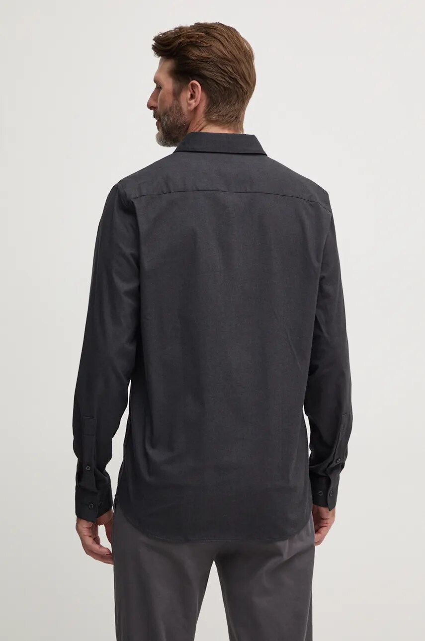 Сорочка Calvin Klein чоловіча колір сірий regular класичний комір K10K113621