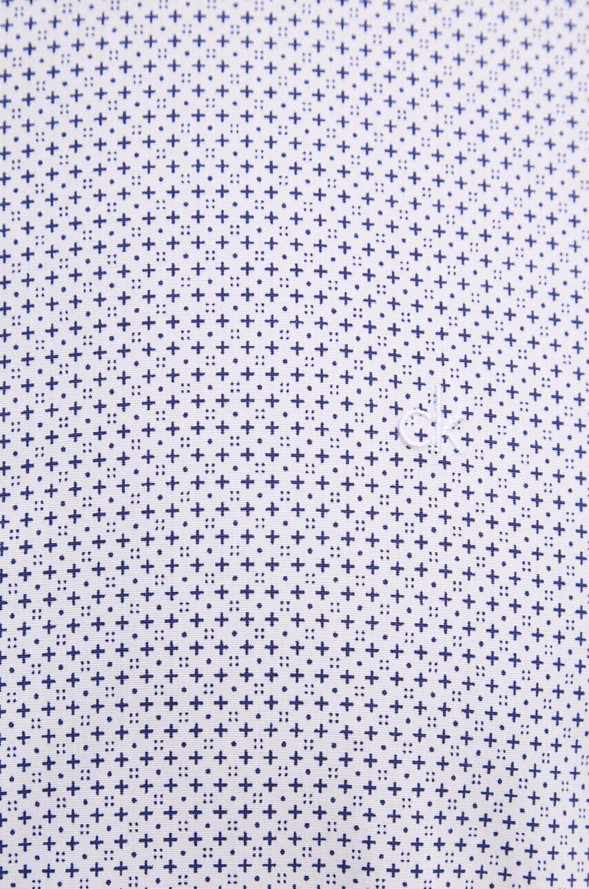 Сорочка Calvin Klein чоловіча колір білий slim класичний комір K10K114023