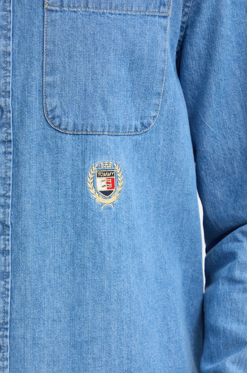 Джинсова сорочка Tommy Jeans чоловіча regular класичний комір DM0DM20459