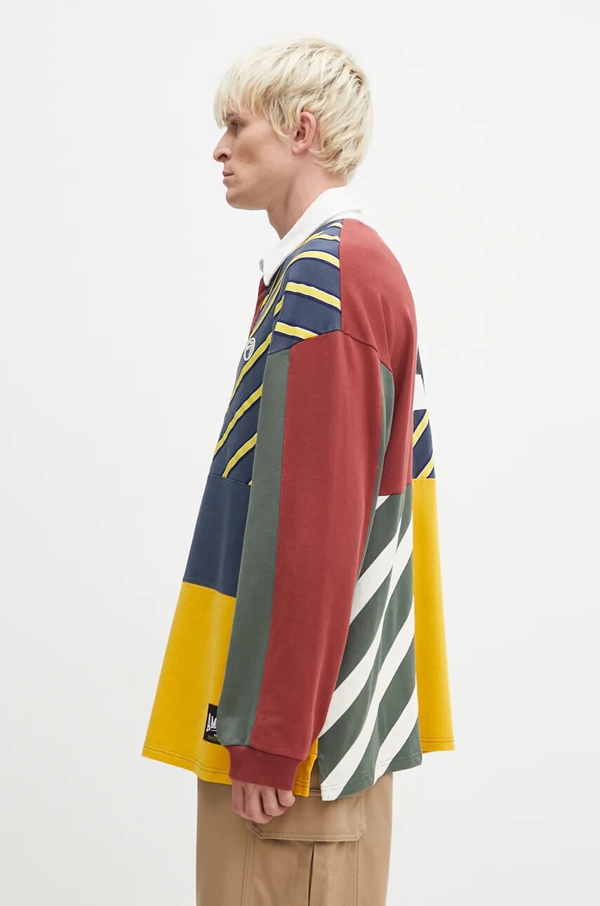 Бавовняна кофта AMBUSH Patchwork Rugby Shirt чоловіча  з аплікацією BMGC004F24JER0018484