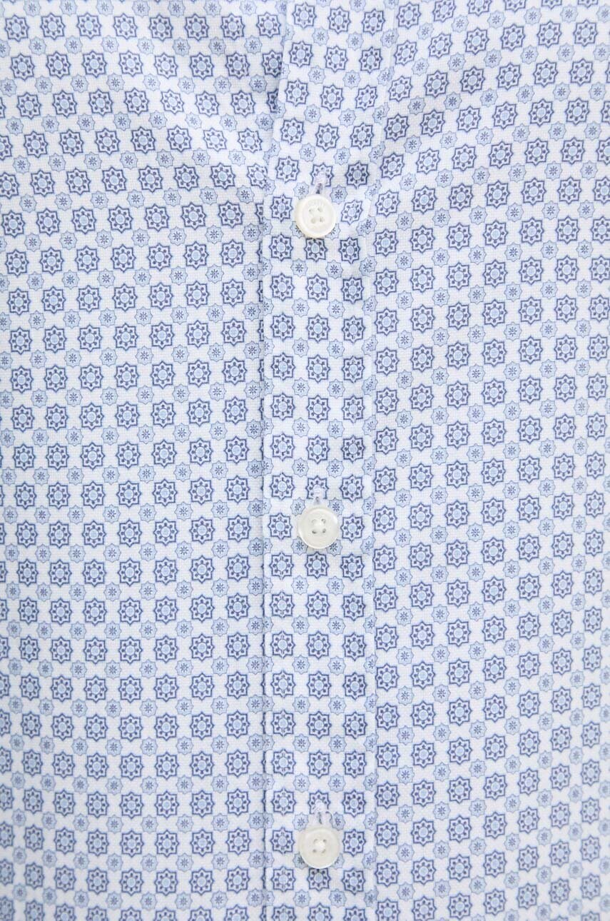 Бавовняна сорочка Hackett London чоловіча regular з італійським коміром HM3010115