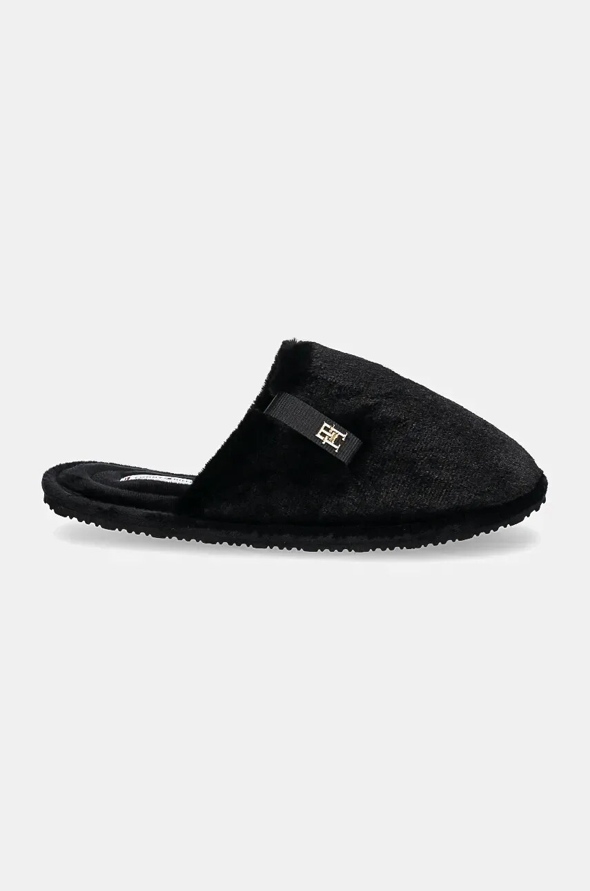 Тапочки Tommy Hilfiger TH COMFORT HOME SLIPPER колір чорний FW0FW08138