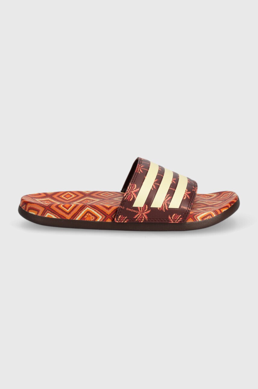 Шльопанці adidas Adilette жіночі колір коричневий IH2136