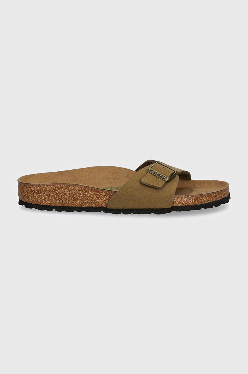 Шльопанці Birkenstock Madrid жіночі колір зелений 1027974
