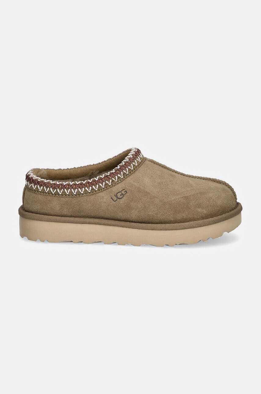 Замшеві тапочки UGG Tasman колір бежевий 5955-ALP