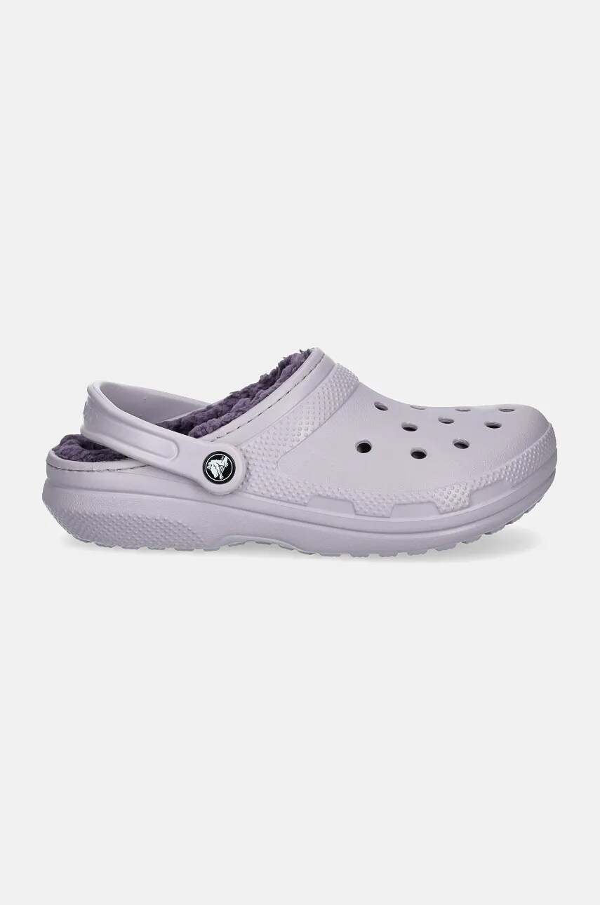 Шльопанці Crocs Classic Lined Clog жіночі колір рожевий 203591