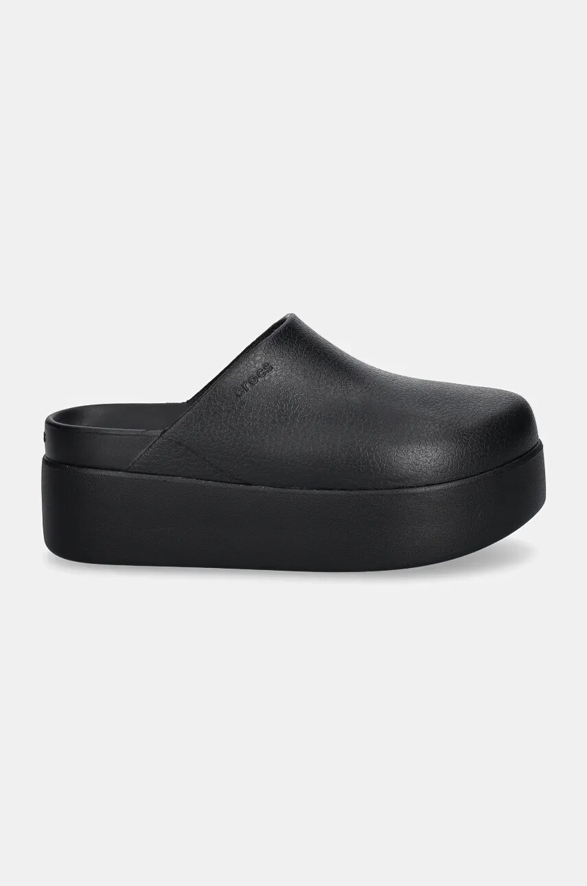 Шльопанці Crocs Dylan Platform Clog жіночі колір чорний на платформі 209869