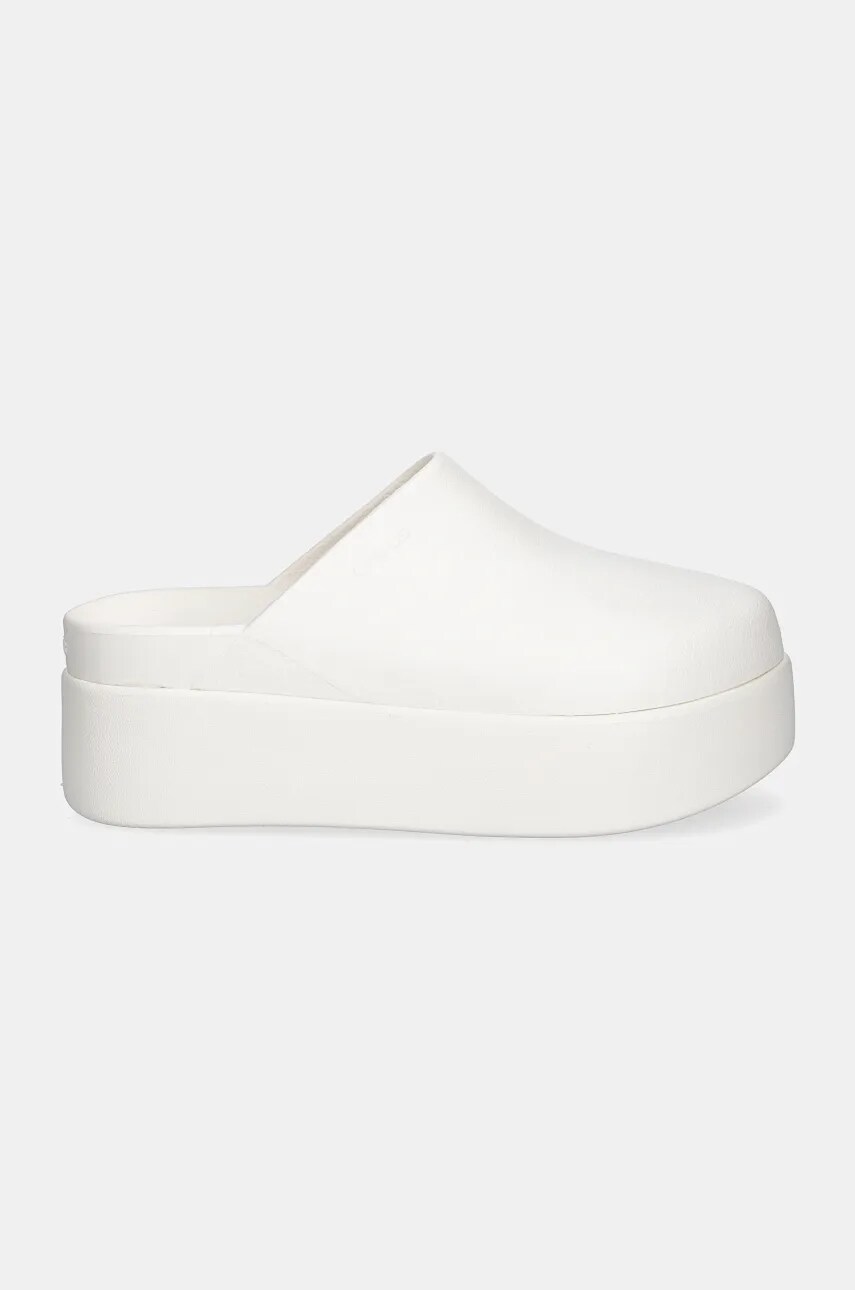 Шльопанці Crocs Dylan Platform Clog жіночі колір білий на платформі 209869