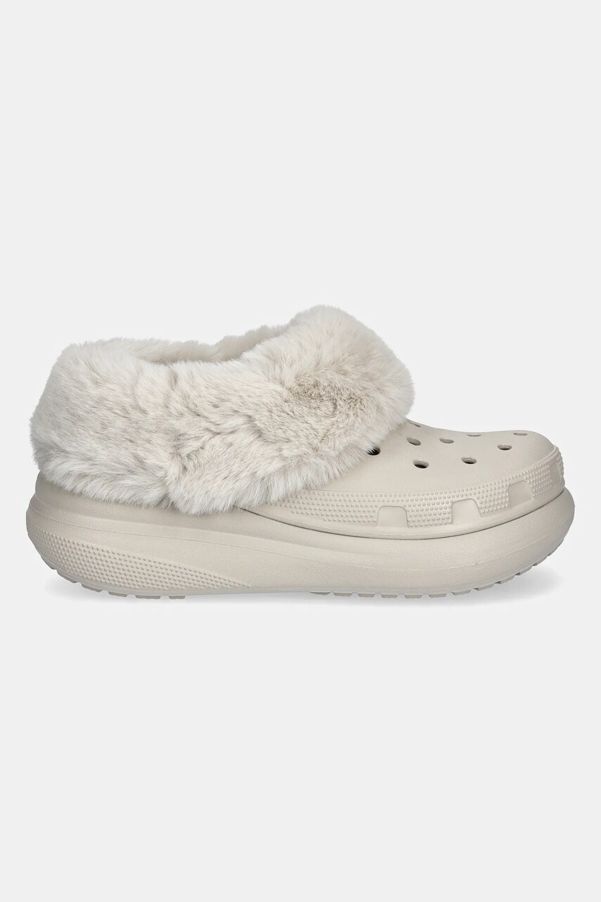 Тапочки Crocs Furever Crush Clog колір бежевий 208446