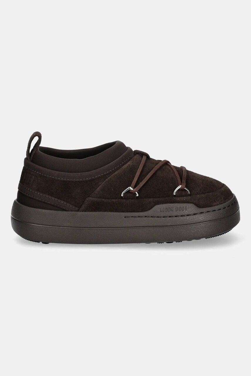 Замшеві тапочки Moon Boot MB PARK ICON SUEDE колір коричневий 80D2470110 M010