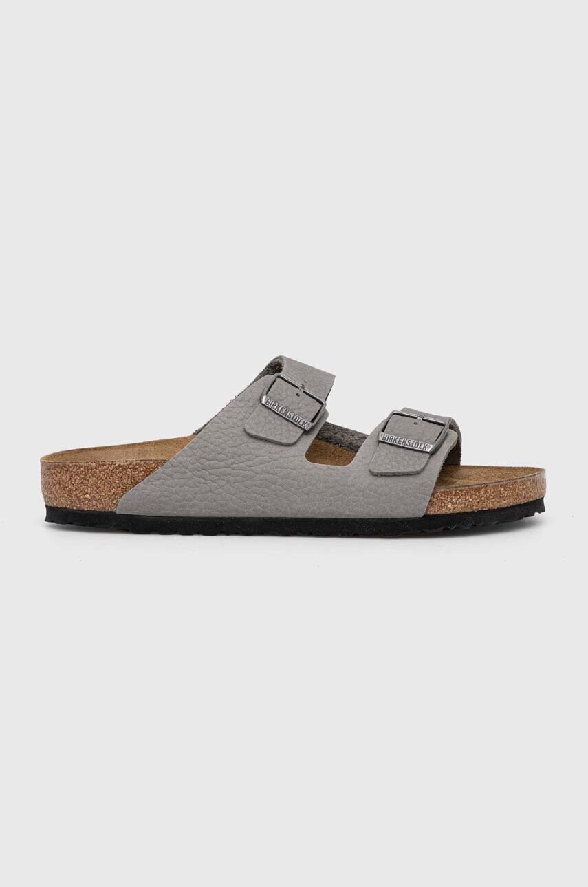 Шльопанці з нубуку Birkenstock Arizona колір сірий 1020752
