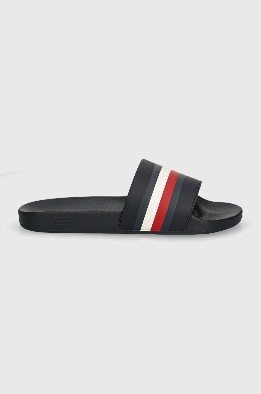 Шльопанці Tommy Hilfiger HILFIGER POOL SLIDE чоловічі колір синій FM0FM05233