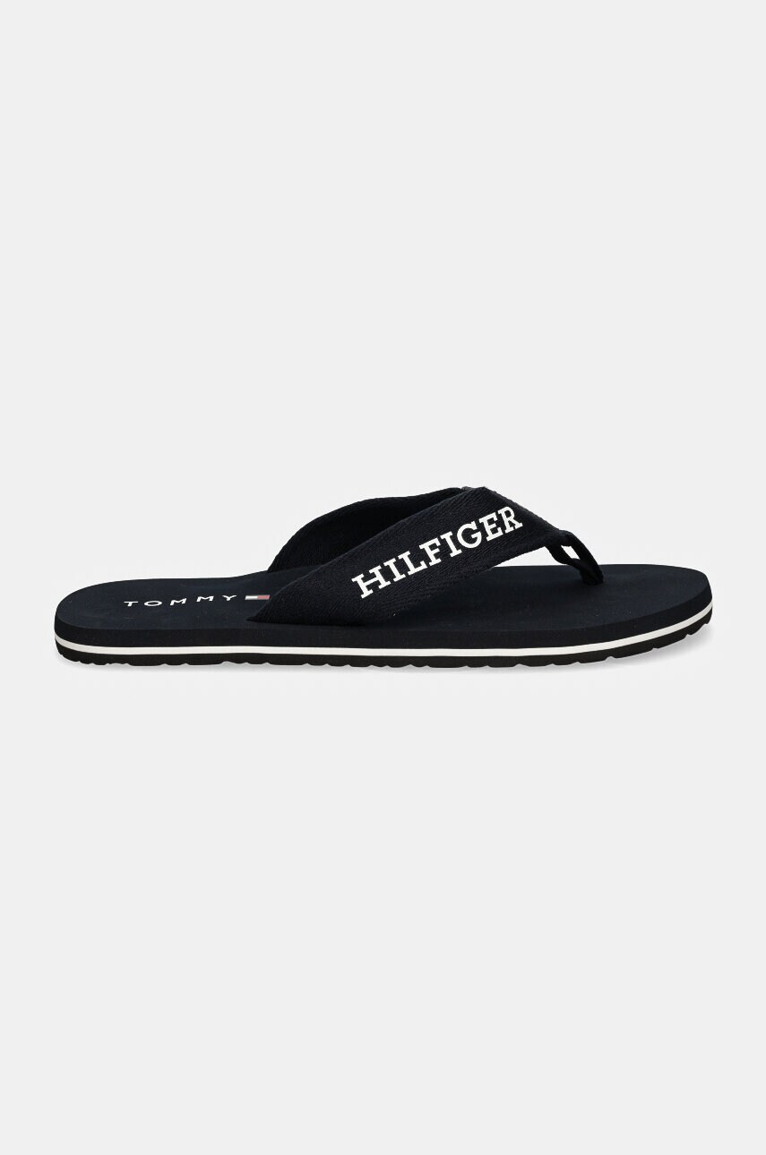 В'єтнамки Tommy Hilfiger HILFIGER MONOTYPE BEACH SANDAL чоловічі колір синій FM0FM05237