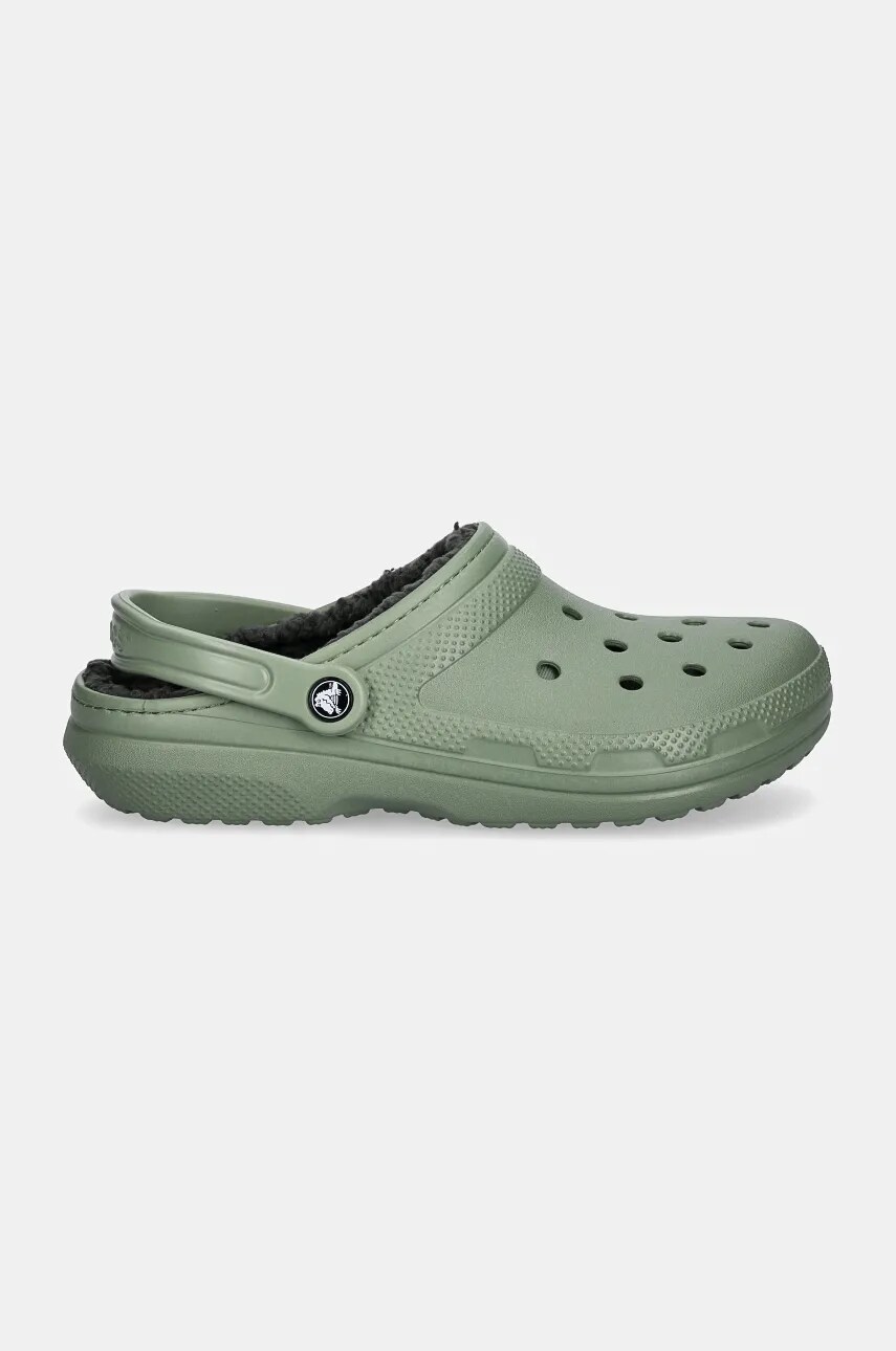 Шльопанці Crocs Classic Lined Clog чоловічі колір зелений 203591