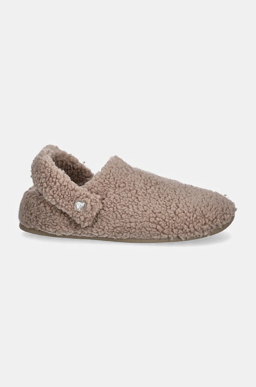 Тапочки Crocs Classic Cozzy Slipper колір бежевий 209386
