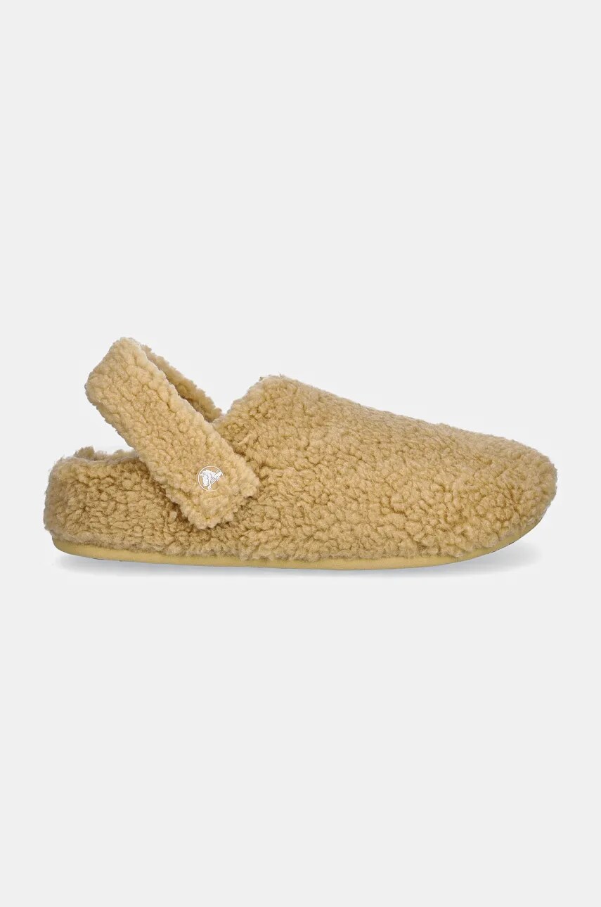 Тапочки Crocs Classic Cozzy Slipper колір бежевий 209386