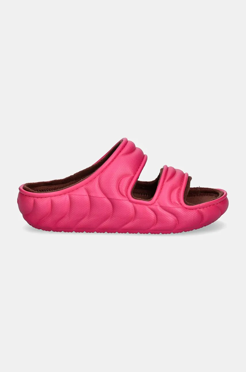 Шльопанці Crocs Classic Cozzy Overpuff Sandal колір рожевий 210074