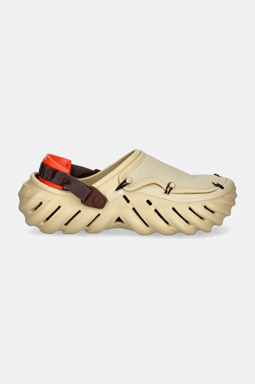 Шльопанці Crocs Echo Ripstop Clog колір бежевий 210334