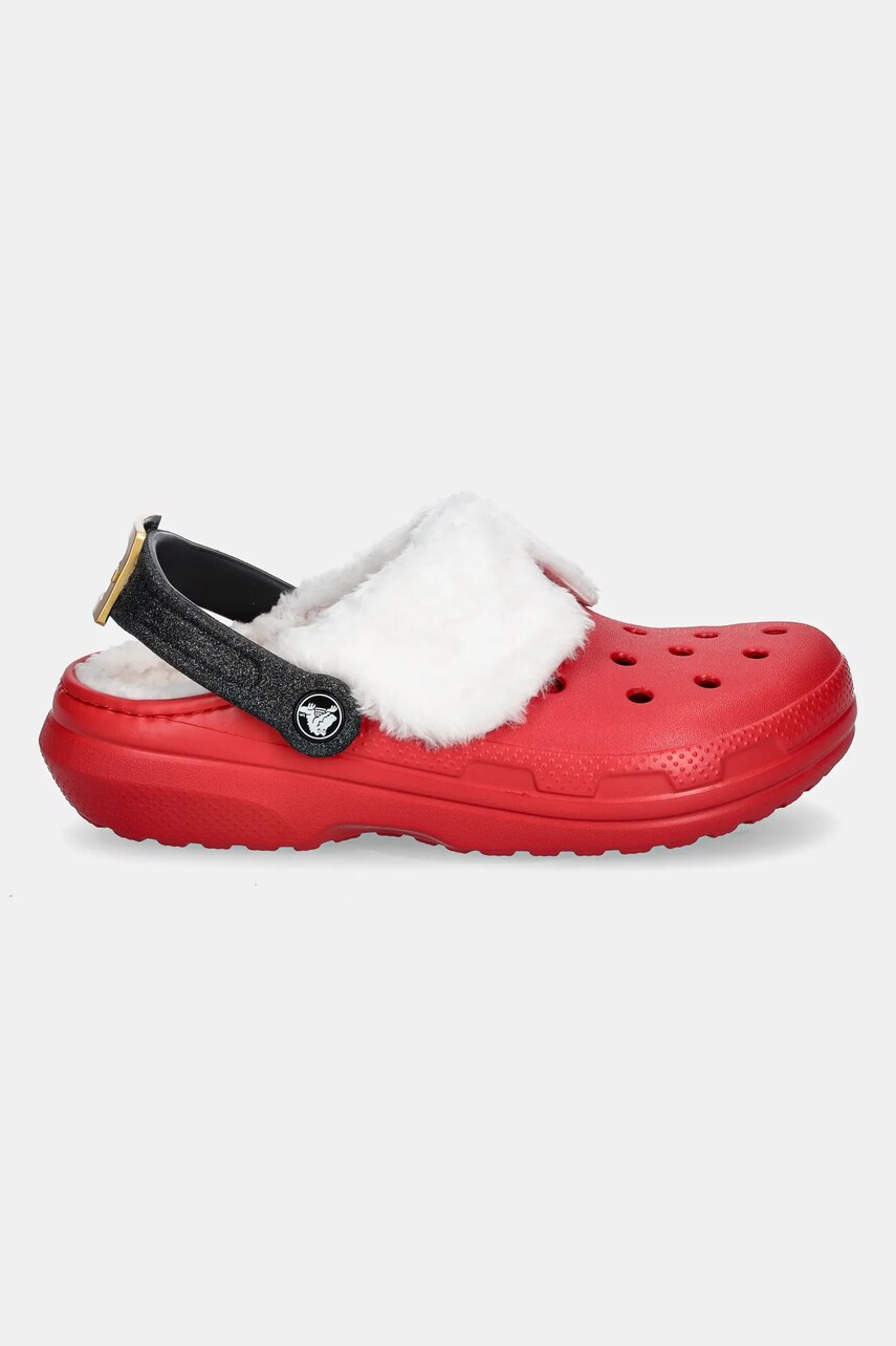 Тапочки Crocs Classic Lined Santa Clog колір червоний 210933