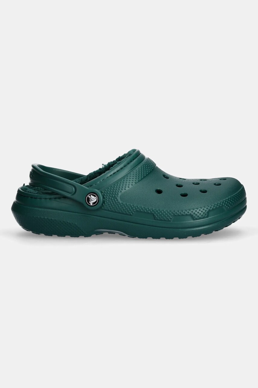 Тапочки Crocs Classic Lined Clog колір зелений 203591