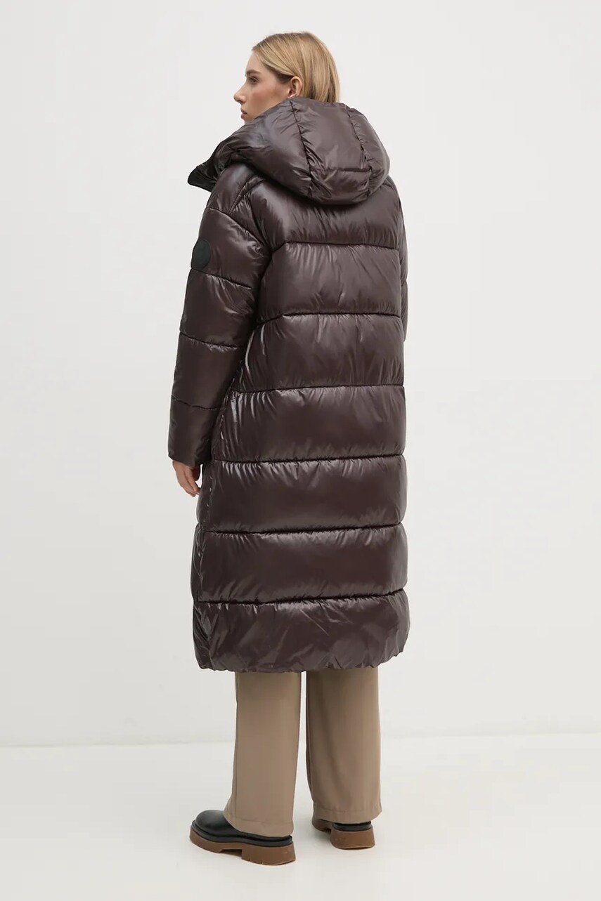 Куртка Save The Duck CLARICE жіноча колір коричневий зимова oversize D41864W.LUCK19