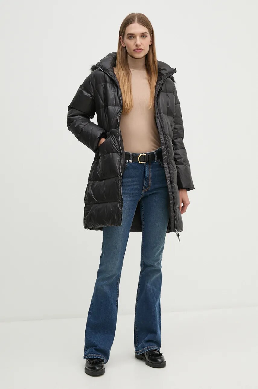 Пухова куртка Calvin Klein жіноча колір чорний зимова K20K207734