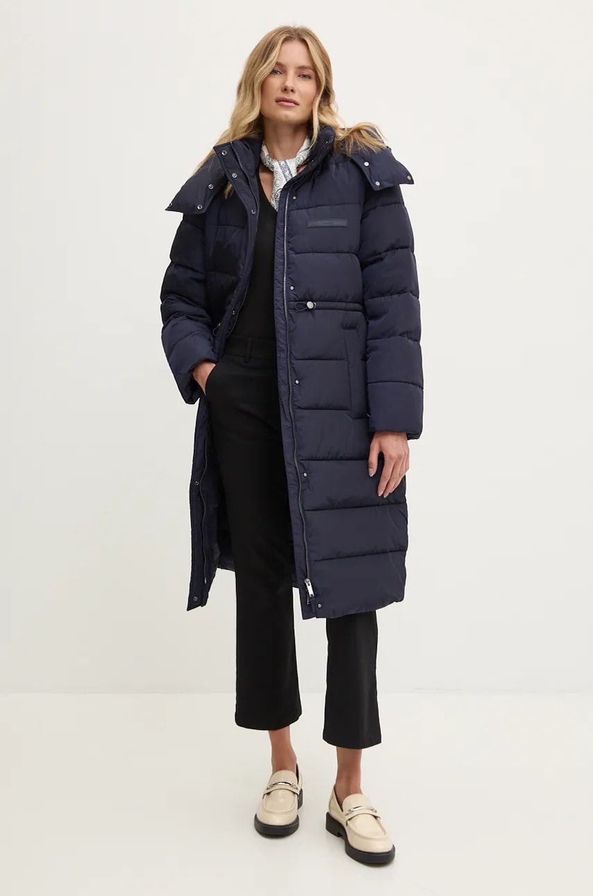 Куртка Calvin Klein жіноча колір синій зимова K20K207740