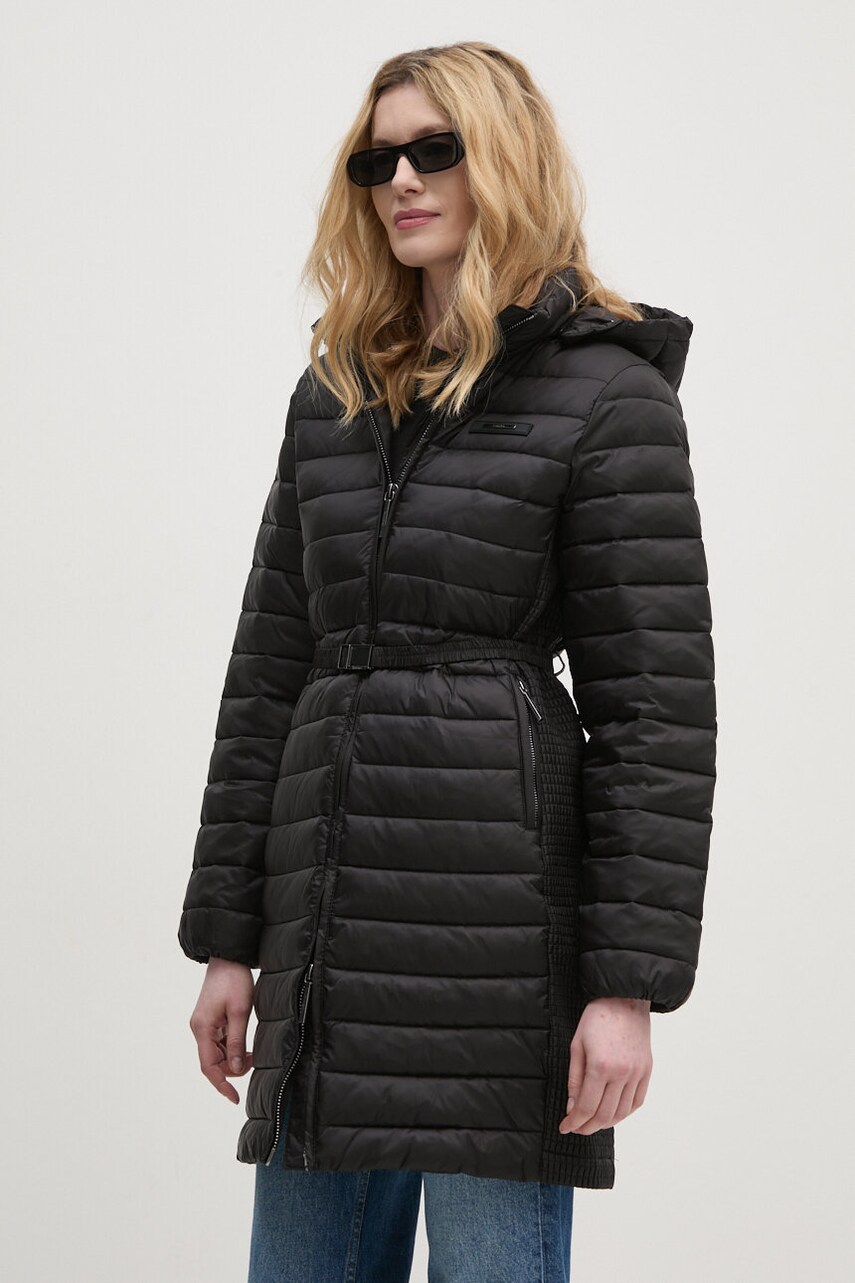 Куртка Calvin Klein жіноча колір чорний зимова K20K208011