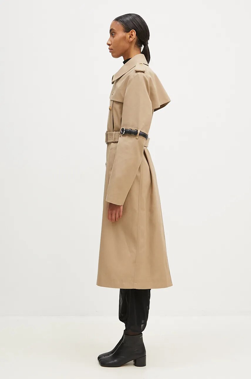 Тренч Coperni Hybrid Trench жіночий колір бежевий перехідний COPM21836