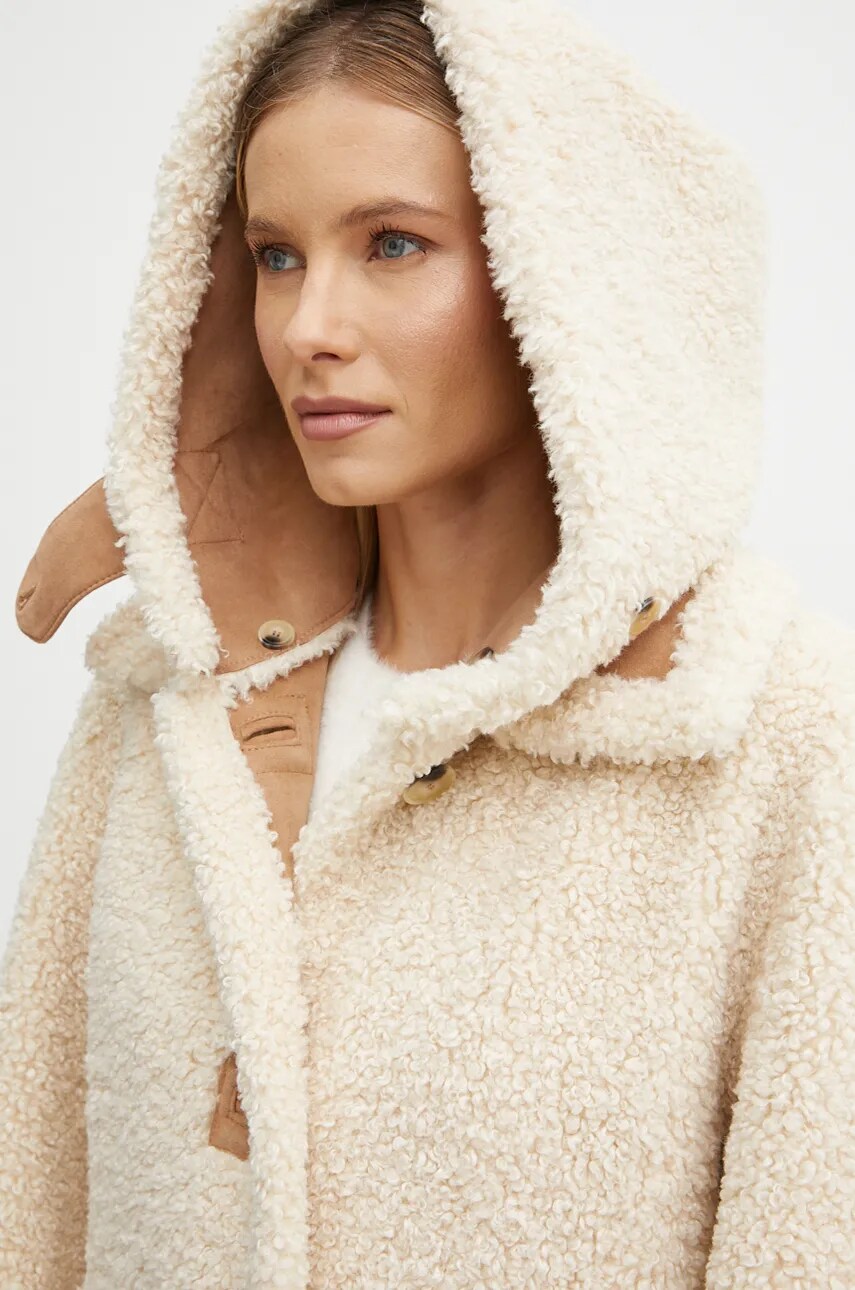 Пальто Forte Forte жіноче колір бежевий перехідне 13200_my coat
