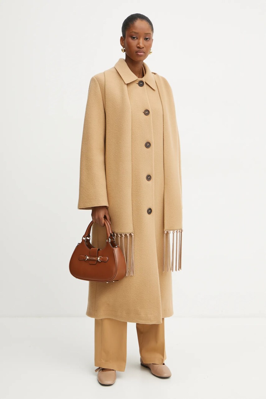 Вовняне пальто Forte Forte колір коричневий перехідне 13208_my coat