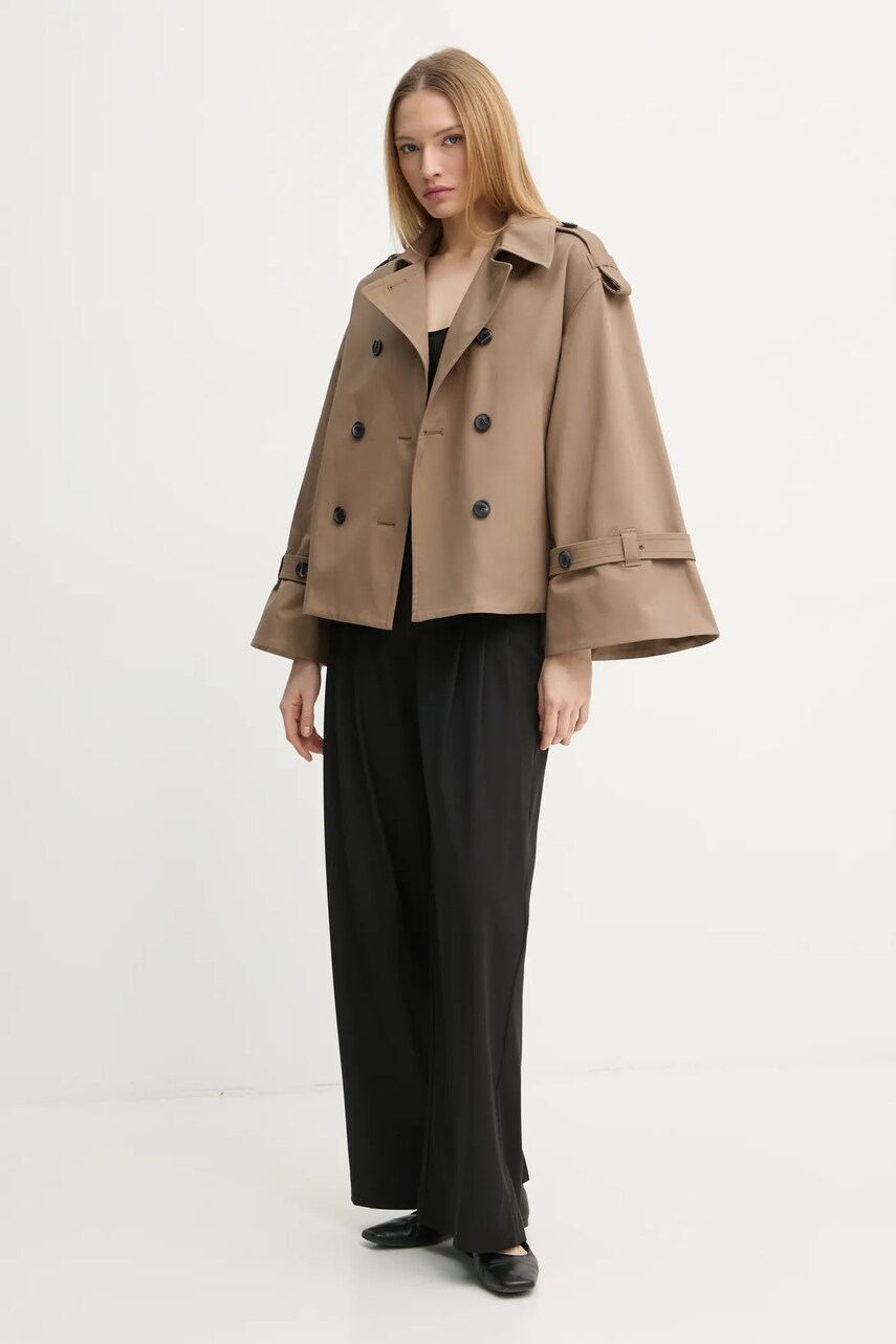 Куртка By Malene Birger ALISANDRA жіночий колір коричневий перехідний oversize Q71493009