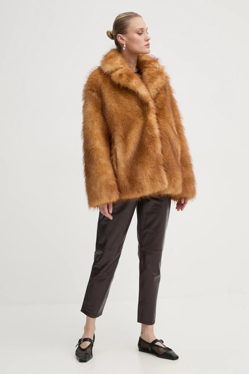 Пальто Stand Studio Janice Jacket жіноче колір коричневий перехідне 61239-9156