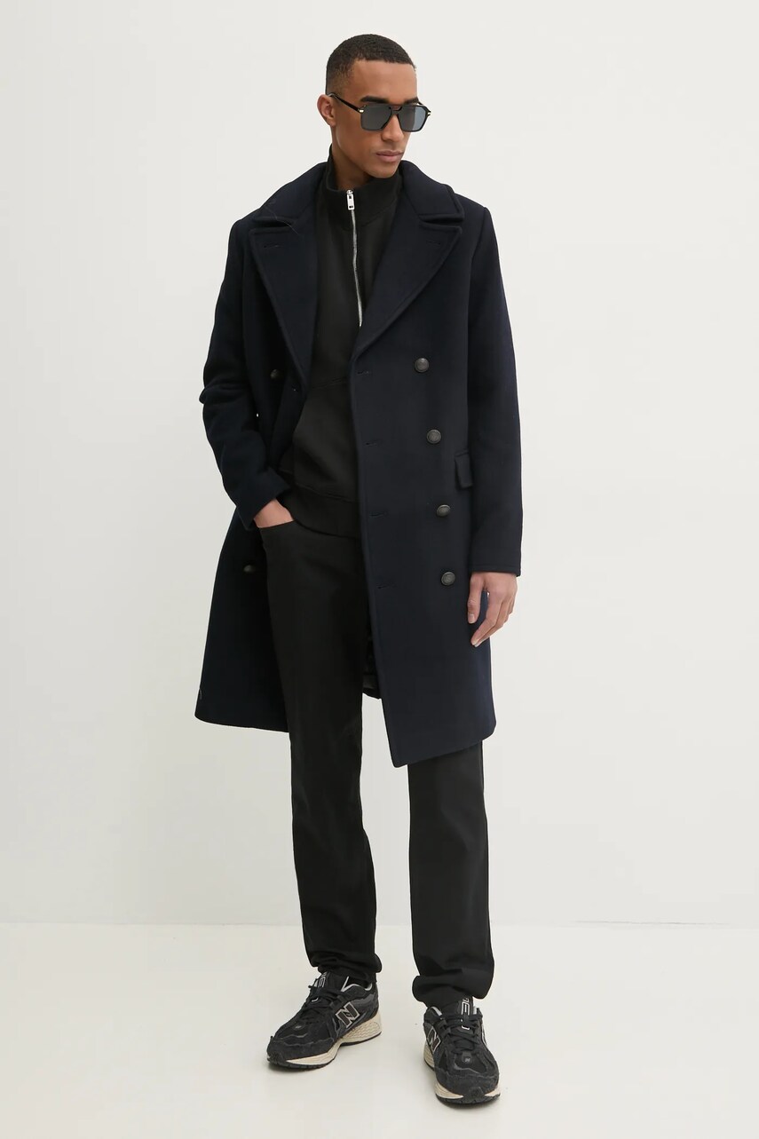 Пальто Superdry чоловічий колір синій перехідне M5011884A-98T