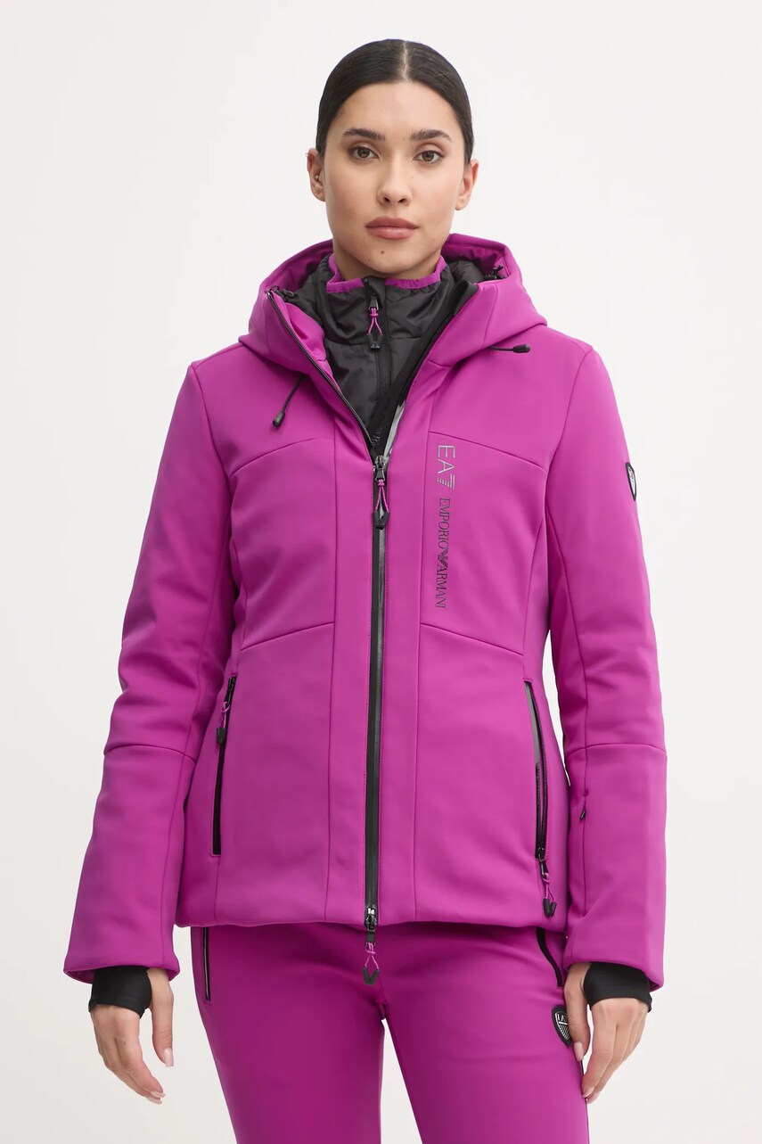 Лижний комплект EA7 Emporio Armani Kitzbuhel Softshell колір фіолетовий TN8HZ.6DTV01