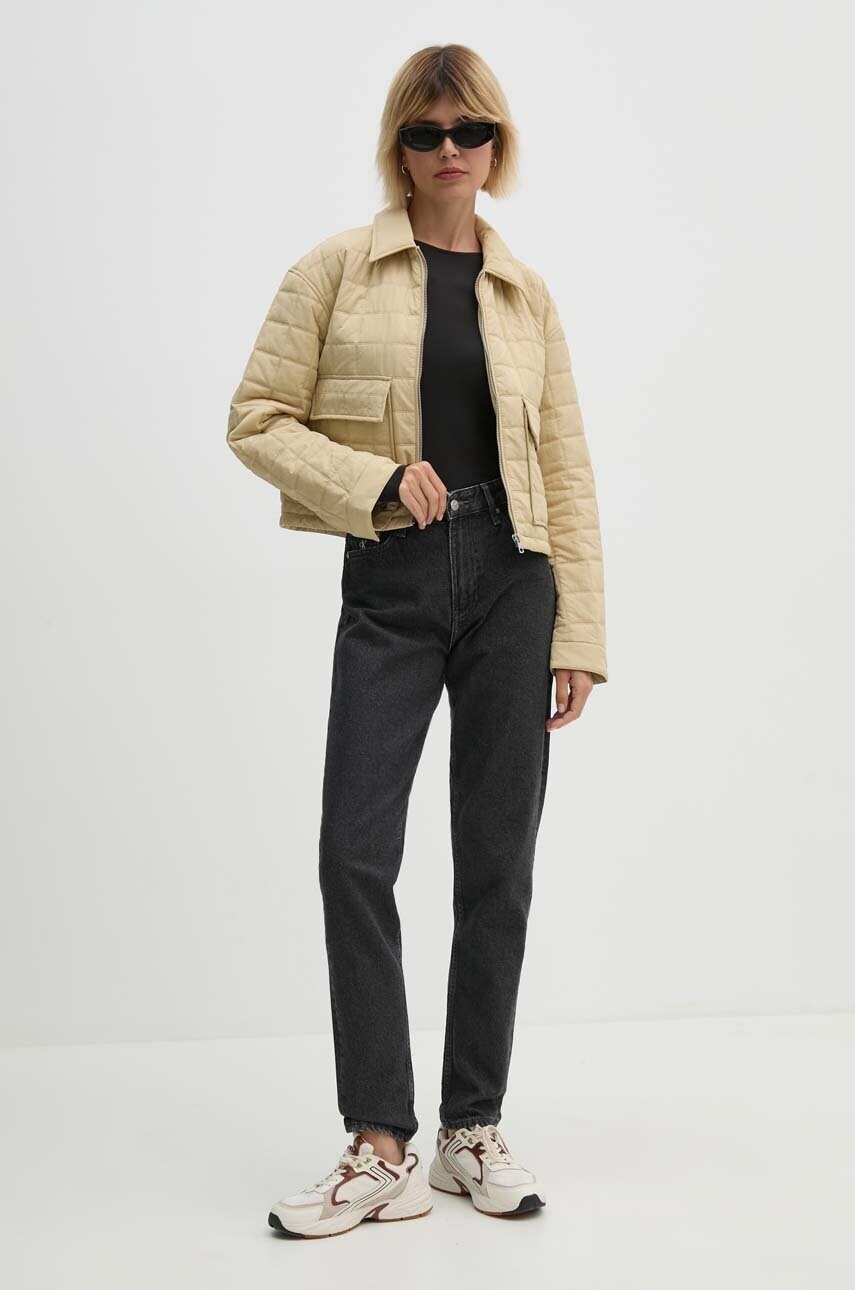 Куртка Calvin Klein Jeans жіноча колір бежевий перехідна J20J223568