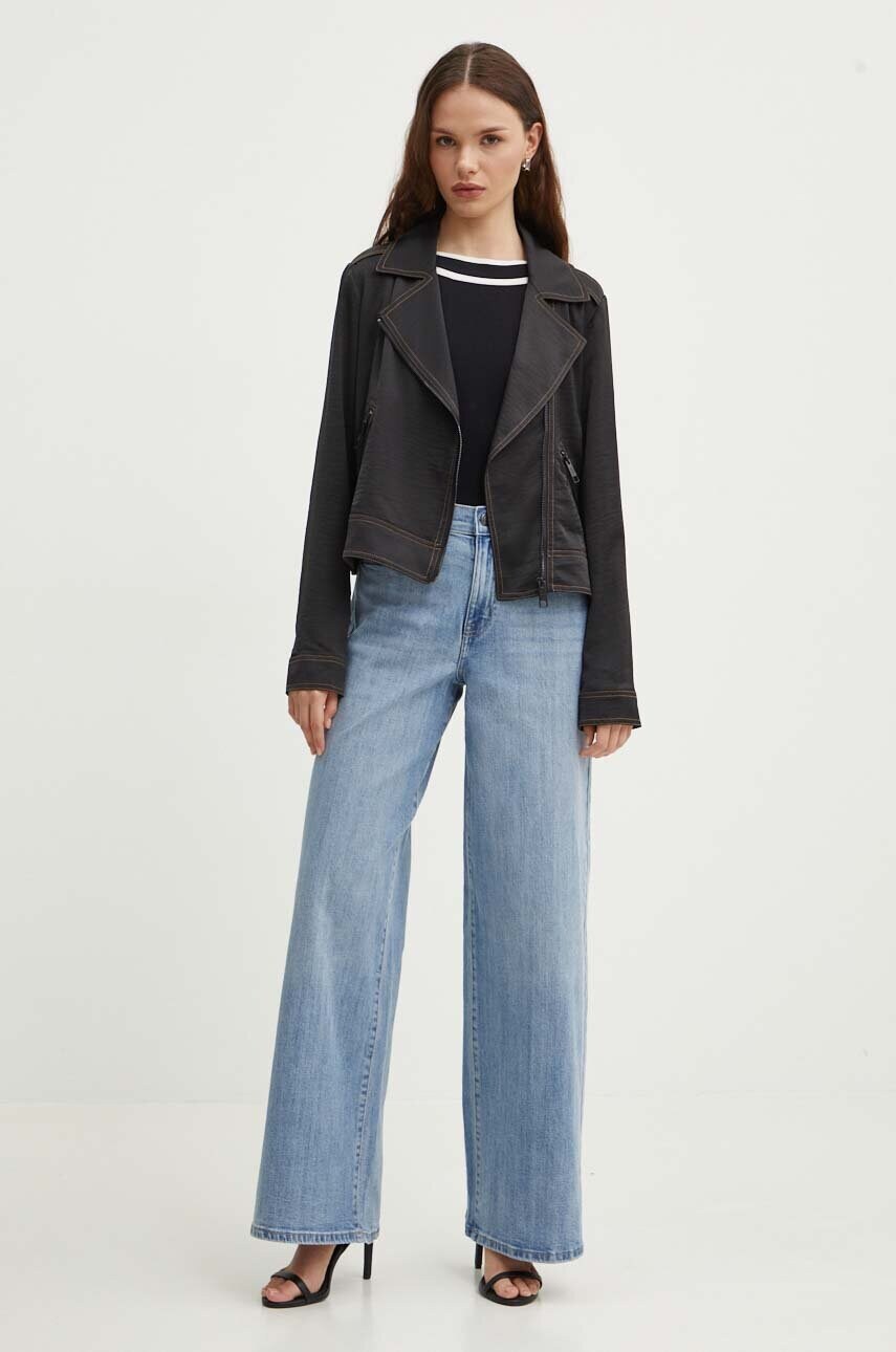 Куртка Dkny жіноча колір чорний перехідна P4ECT080