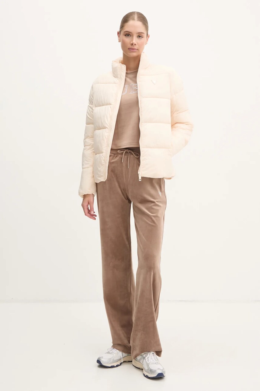 Куртка Guess NEW CLAUDIA жіноча колір бежевий зимова V4YL03 WFUD0