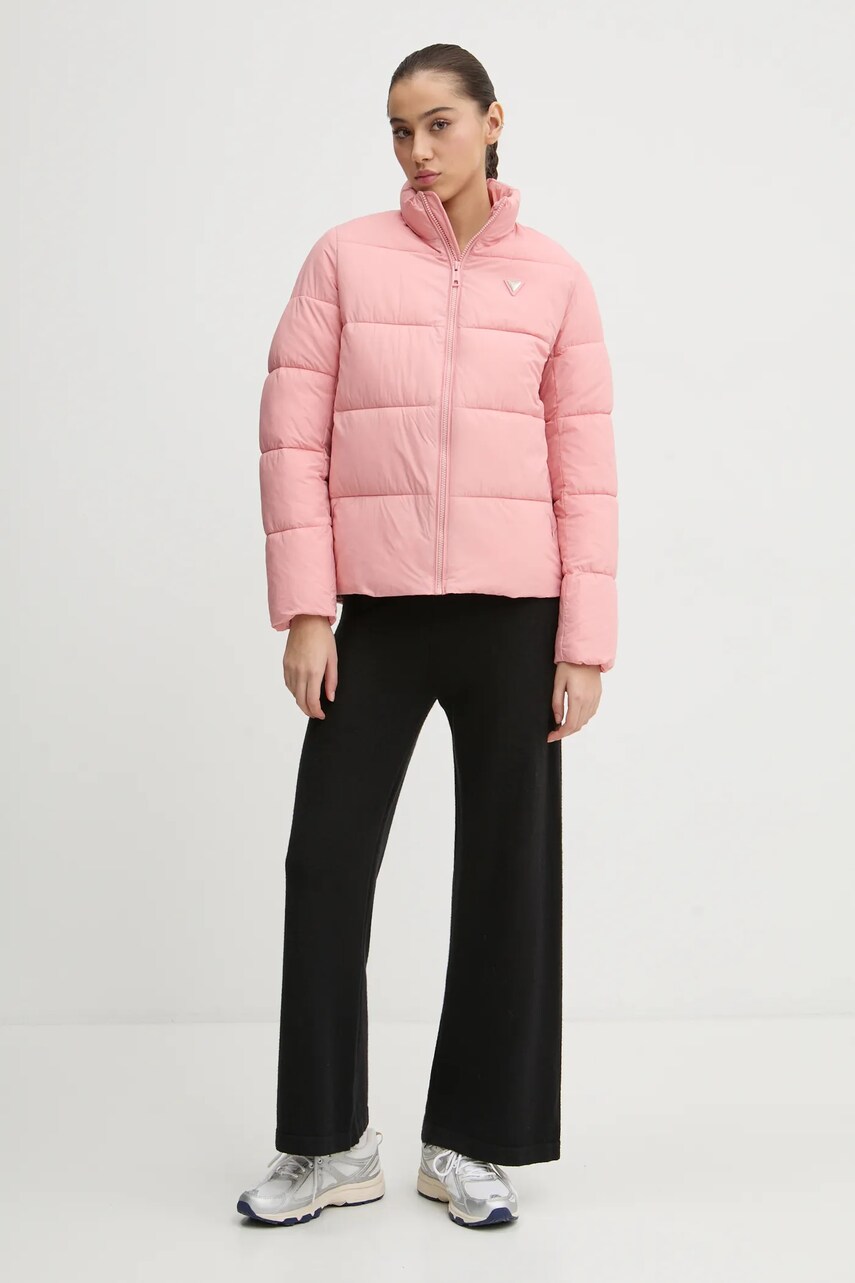 Куртка Guess NEW CLAUDIA жіноча колір рожевий зимова V4YL03 WFUD0