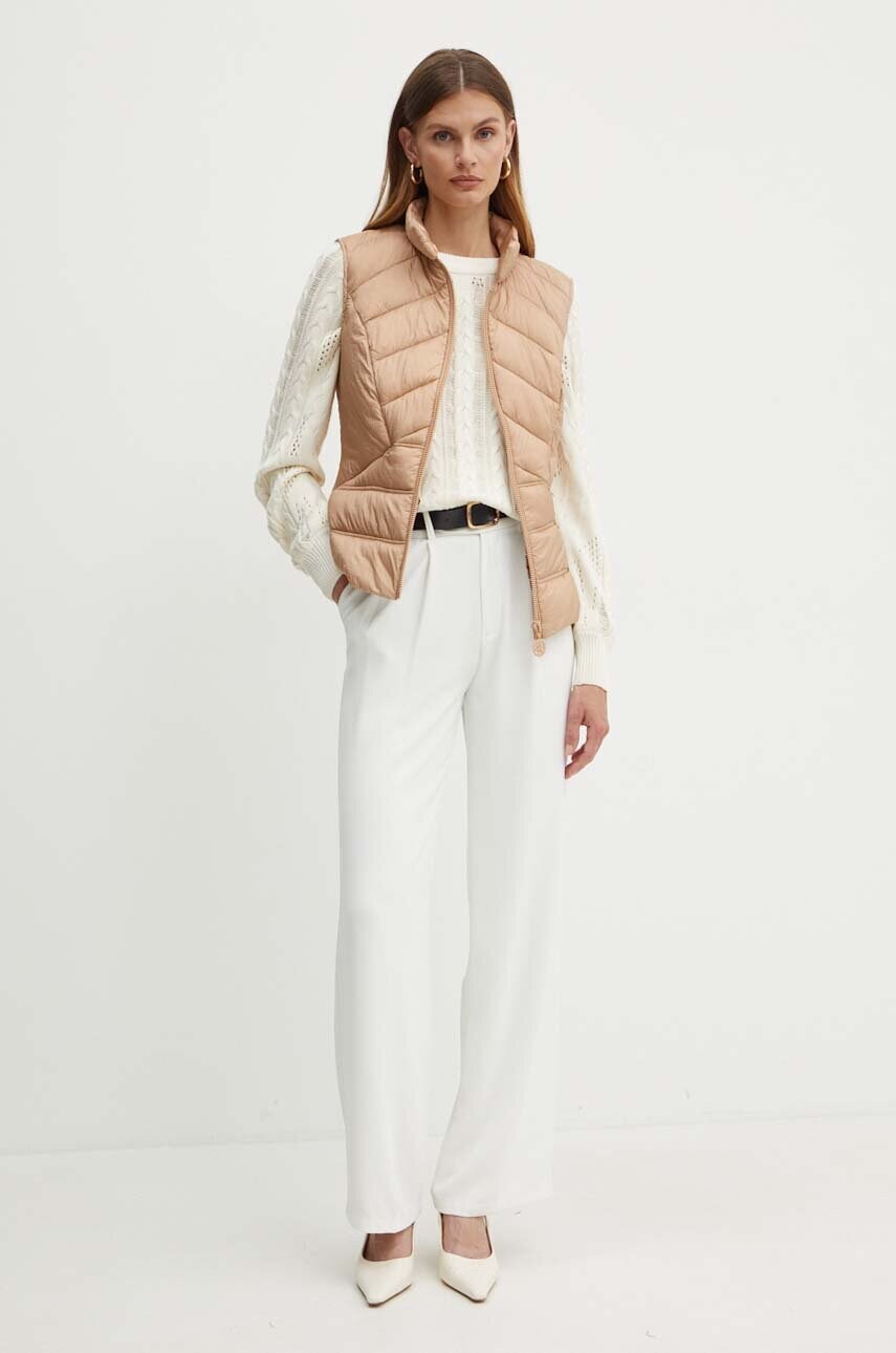 Безрукавка Guess GINGER жіноча колір бежевий перехідна W4YL08 WGAE2