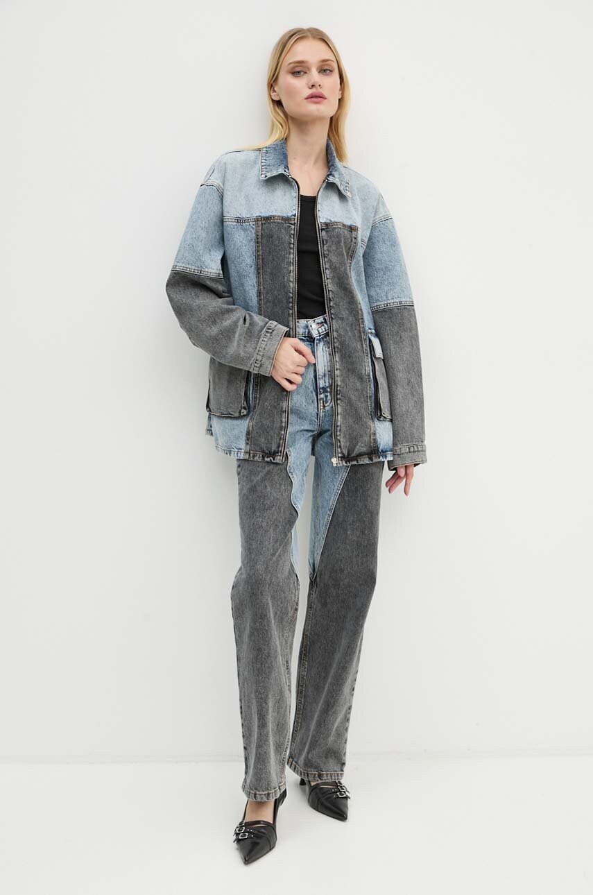 Джинсова куртка Rotate Oversized Patchwork Jacket жіноча перехідна oversize 1128221603