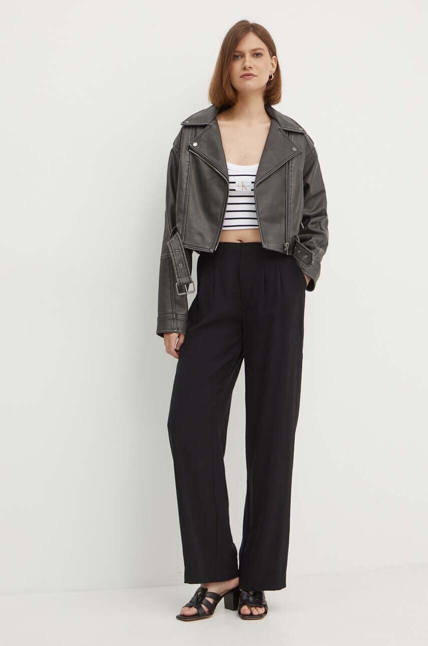 Куртка Pepe Jeans AMALIA жіноча колір сірий перехідна PL402422