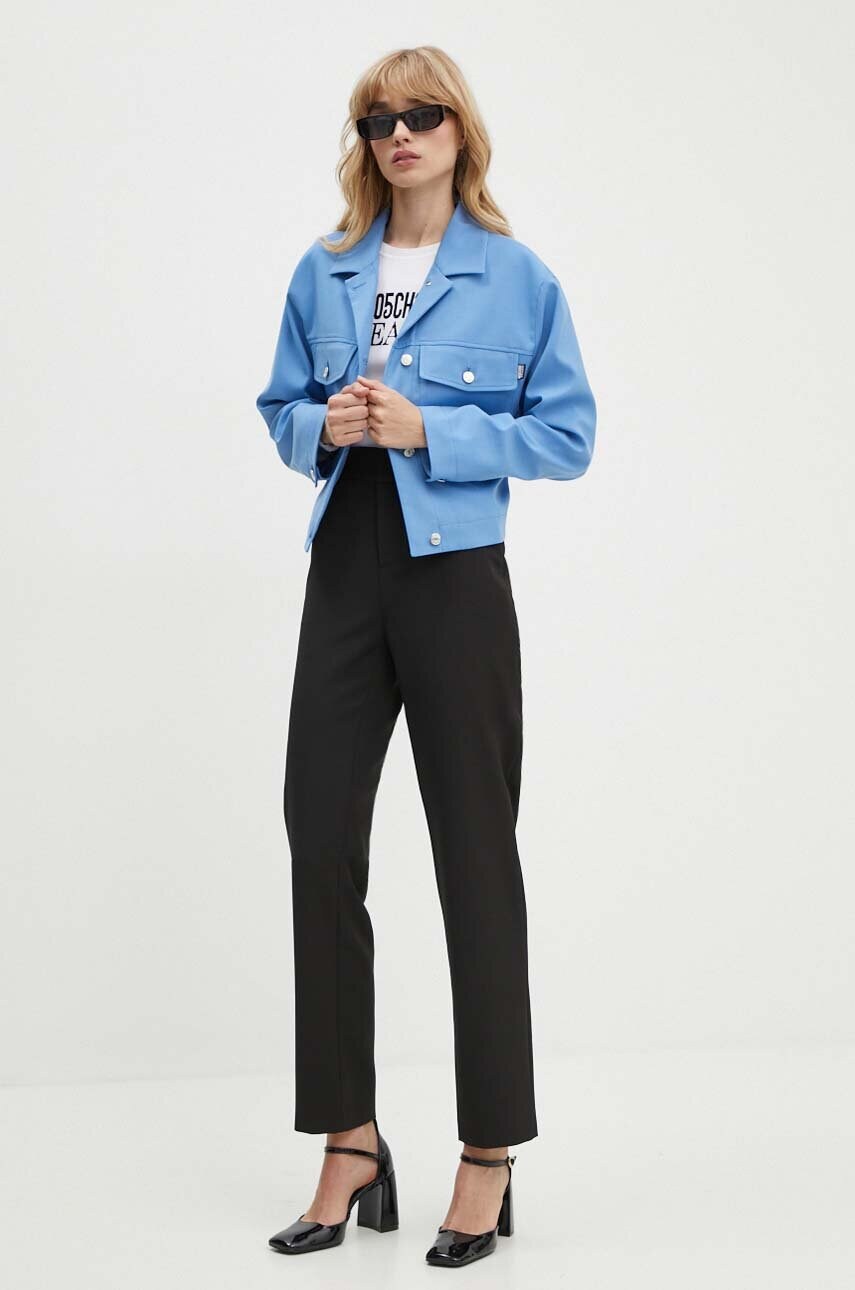 Куртка з домішкою вовни Moschino Jeans перехідна 0506.8226