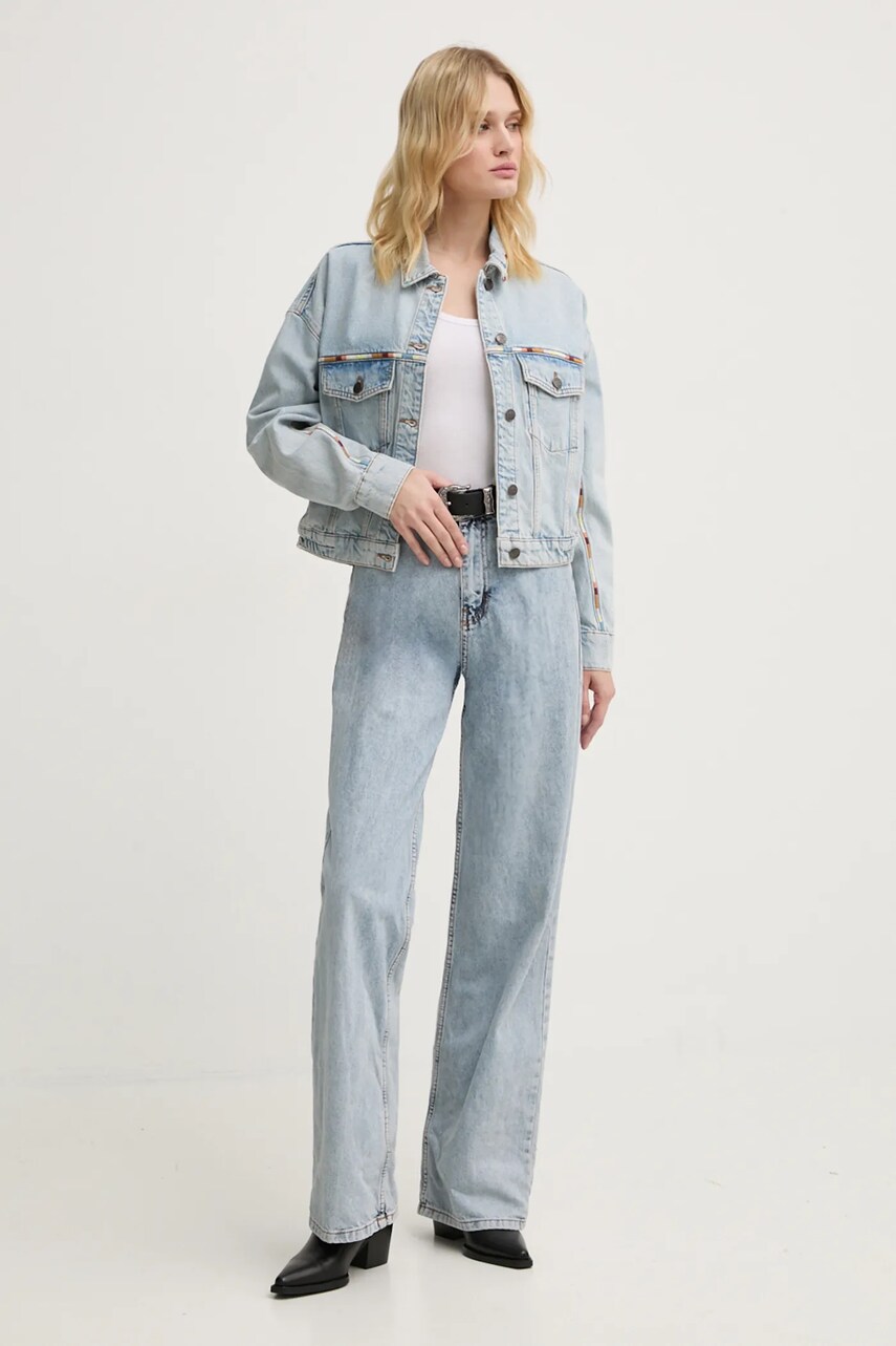 Джинсова куртка BA&SH жіноча перехідна oversize 1H24FOX