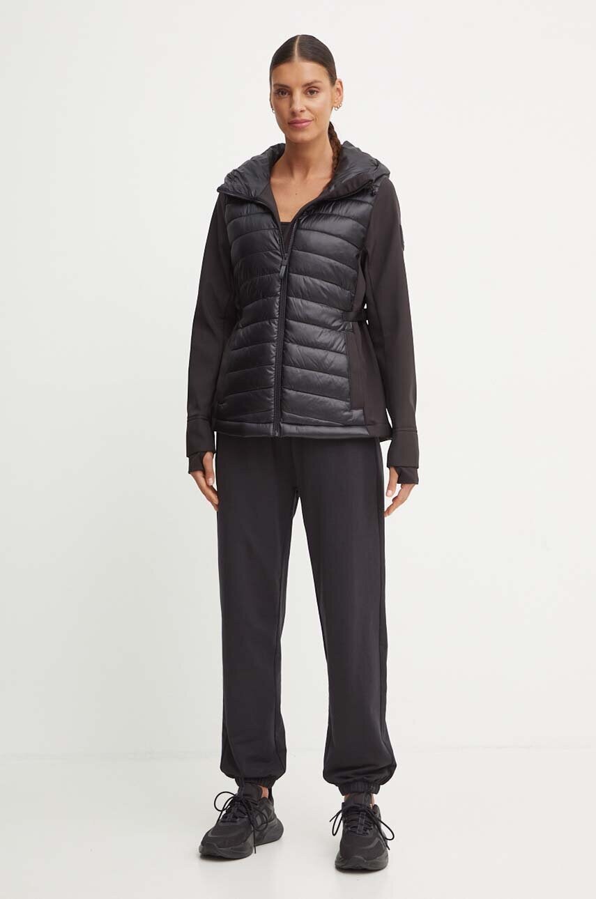 Куртка Dkny жіноча колір чорний перехідна DP4J9460